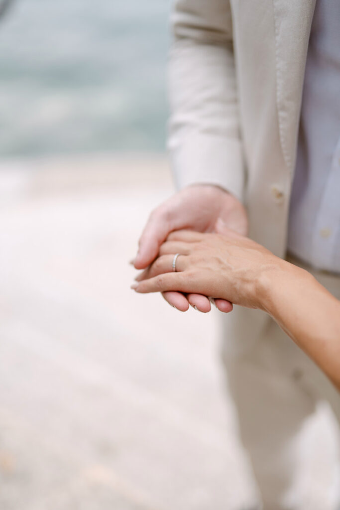 Close-up of wedding rings