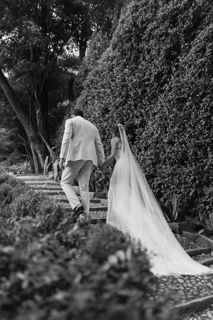 Black and white dress detail
