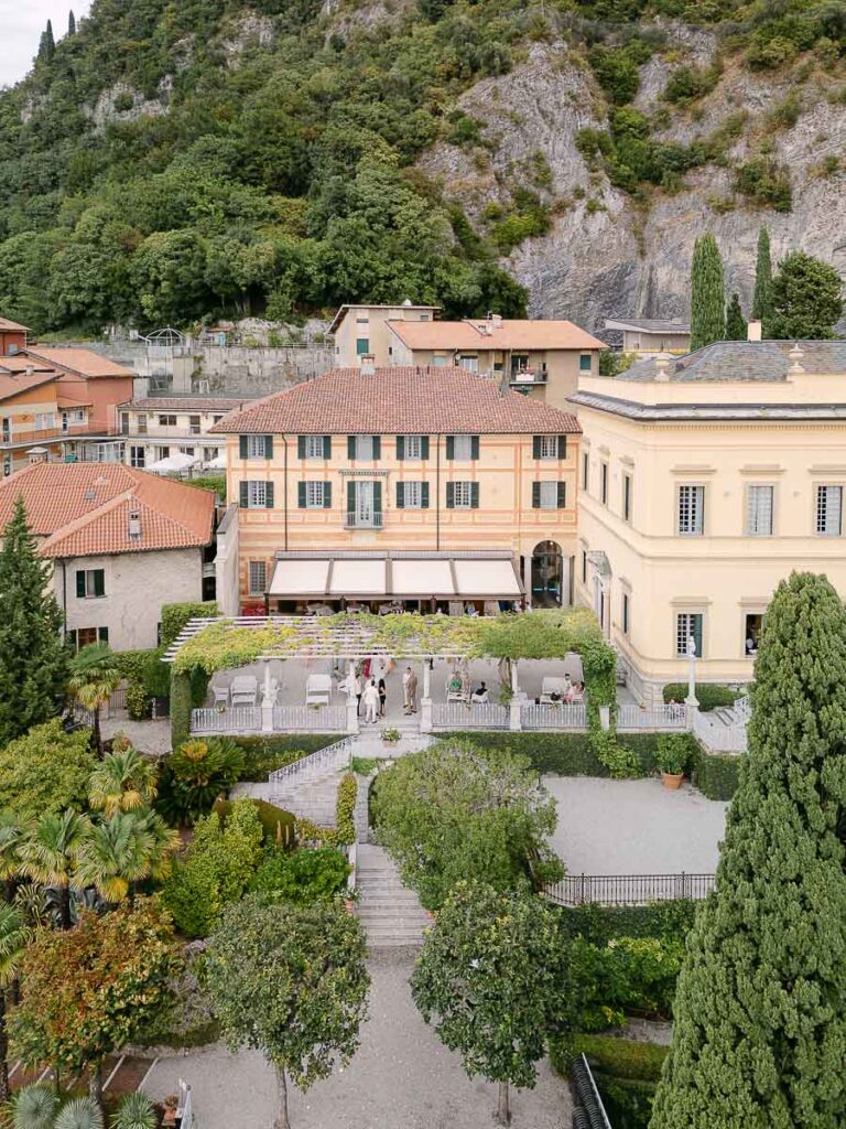 Dinner setup on patio