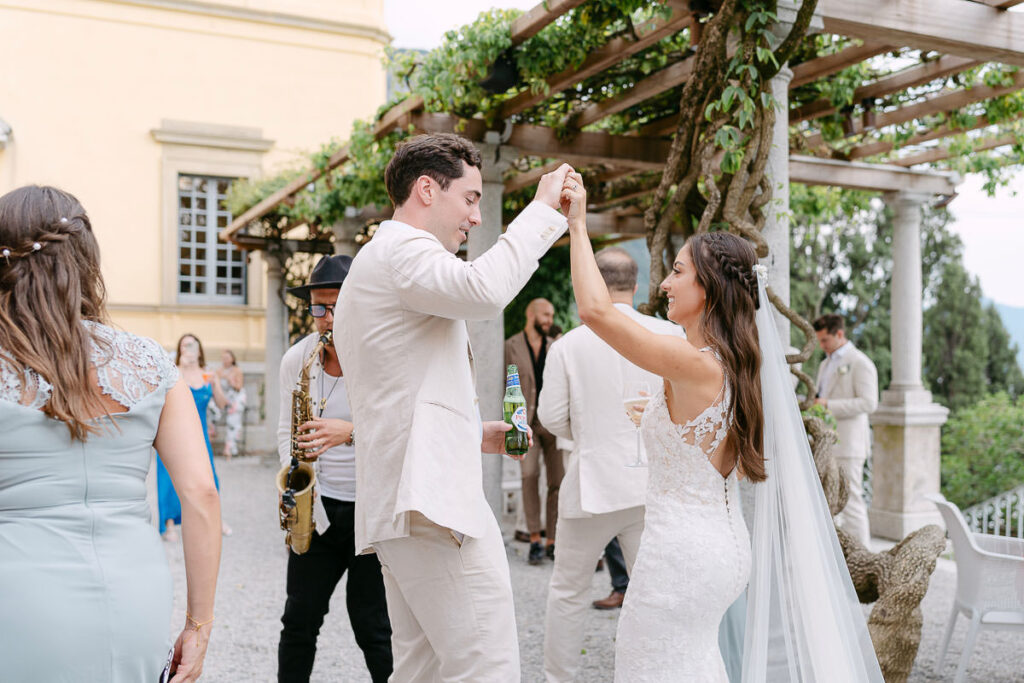 Bride and Groom on dance floor