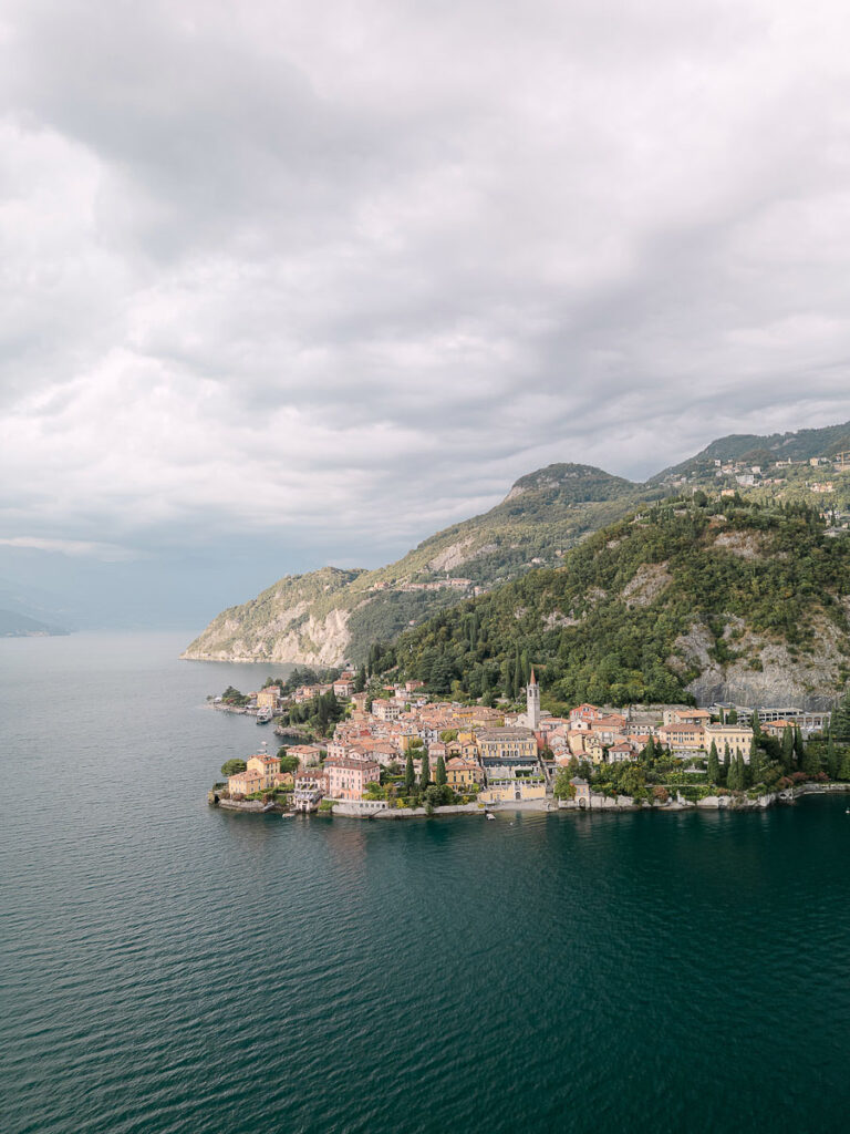Scenic view of Varenna on Lake Como